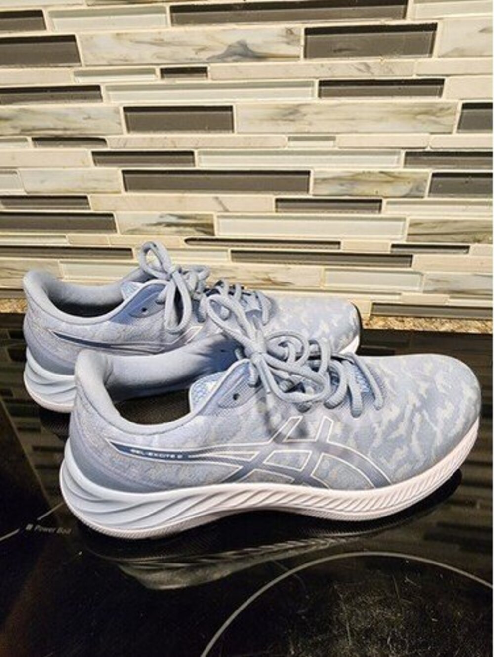 ASICS Gel-Excite 8 Womens Running Shoes Blue Marbled 1012B085 Size 9